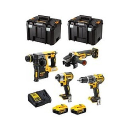 Dewalt Kit Dwk400 (dcd796 Dch273 Dcg405 Dcf887 2 X 5,0 Ah Dcb115 2 X Tstak Vi)