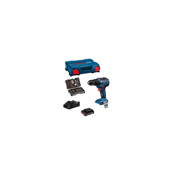 Perceuse-visseuse Bosch Gsr 18v-55 (1 X 2,0 Ah Gal 18v-40 L-case) Set De 43 Embouts De Vissage