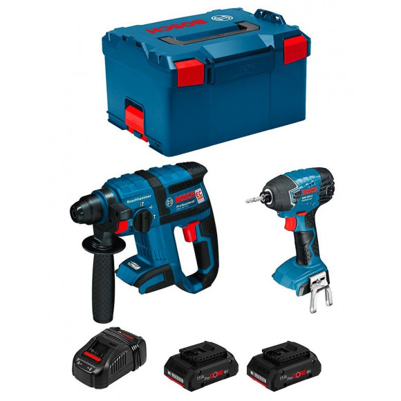 Bosch Kit Gbh 18v-ec Gdr 18v-li (2 X 4,0 Ah Procore Gal1880cv L-boxx 238)