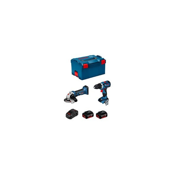 Bosch Kit Psl2p2mc (gws 18-125 V-li Gsr 18v-60c 2 X 5,0ah Gal1880cv L-boxx 238)