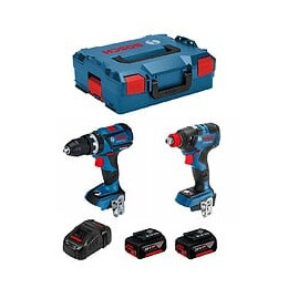 Bosch Kit Gsb 18v-60c Gdx 18v-200c (2 X 5,0ah Gal1880cv L-boxx 136)