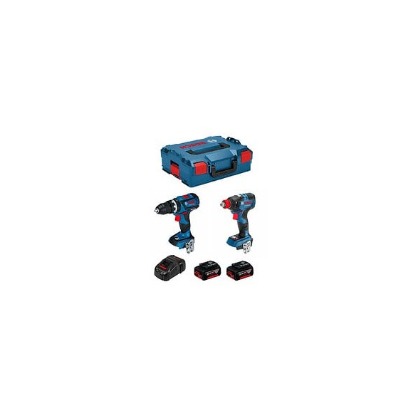 Bosch Kit Gsb 18v-60c Gdx 18v-200c (2 X 5,0ah Gal1880cv L-boxx 136)
