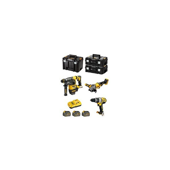 Dewalt Kit Fvk381t3hd-qw 54v/18v (dch333 Dcd996 Dcg414 3 X 6,0 Ah Dcb118 2 X Tstak Ii Tstak Vi)