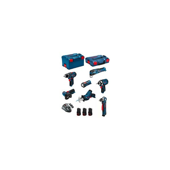 Bosch Kit 12v Bmk7-28cd3 (gsr 12v-15+gdr 12v-105+gwb 12v-10+gws 12v-76+gop 12v-28+gsa 12v-14+gli 12v-80+3 X 3,0 Ah+2xl-boxx)