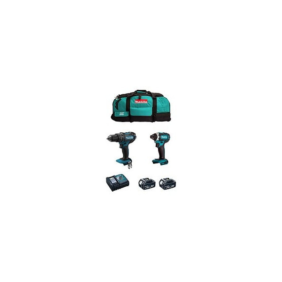 Makita Kit Mk206 (dhp482 Dtd152 2 X 5,0 Ah Dc18rc Lxt600)