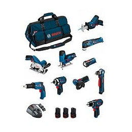 Bosch Kit Bmkb10-28ad3 (gsr12v-15+gdr12v-105+gks12v-26+gws12v-76+gst12v-70+gop12v-28+gsa12v-14+gwb12v-10+gli12v-80+gtb12v-11)