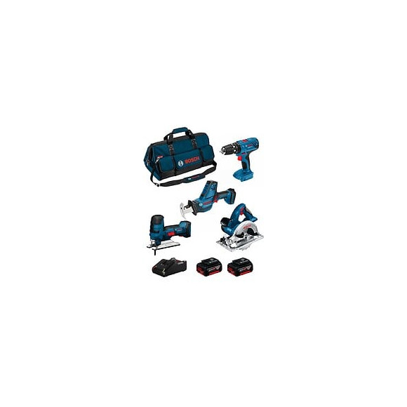 Bosch Kit 18v Bk404bag (gsa 18 V-li C Gst 18 V-li S Gks 18 V-li Gsb 18v-21 2 X 5,0 Ah Gal18v-40 Sac)