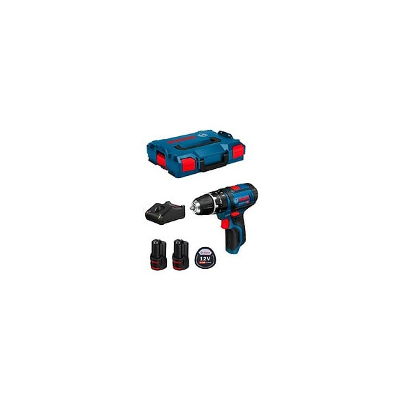 Perceuse À Percussion Bosch Gsb 12v-15 (2 X 2,0 Ah Gal1230cv L-boxx 102)