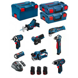 Bosch Kit 12v Bmk8-28ed3 (gsr 12v-15 Gdr 12v-105 Gwb 12v-10 Gws 12v-76 Gop 12v-28 Gsa 12v-14 Gho 12v-20)