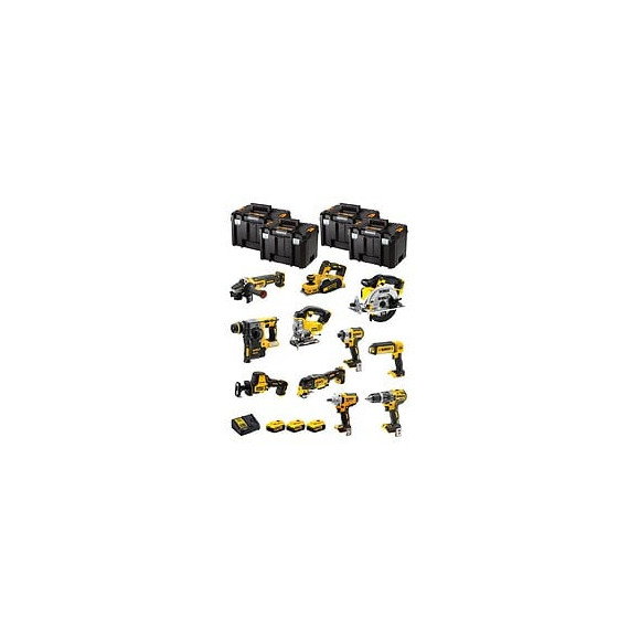 Dewalt Kit Dwk1100t (dcd796+dch273+dcg405+dcf887+dcf894+dcs331+dcs391+ Dcs355+dcp580+dcs369+dcl050+ 3x5,0ah Dcb115+4xtstak Vi)