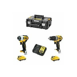 Dewalt Kit Dck2111l2t (dcd706 Dcf801 2 X 3,0 Ah Dcb112 Tstak Ii)