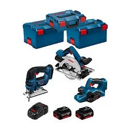 Bosch Kit Psl3p2wc (gst 18v-li B Gks 18v-57g Gho 18v-li 2 X 5,0ah Gal1880cv 2 X L-boxx 238 L-boxx 136)
