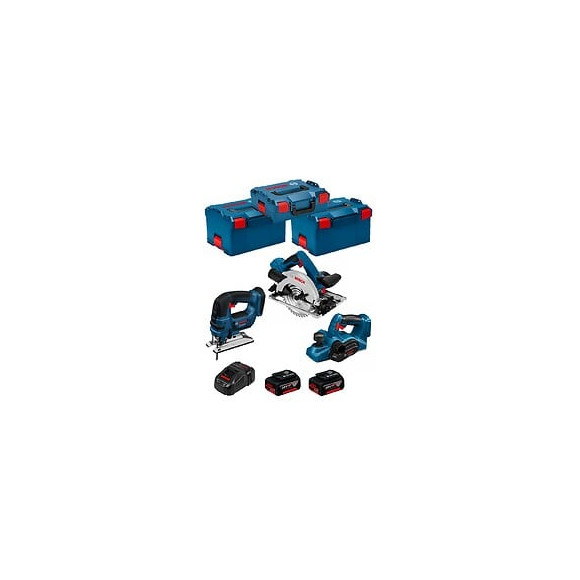 Bosch Kit Psl3p2wc (gst 18v-li B Gks 18v-57g Gho 18v-li 2 X 5,0ah Gal1880cv 2 X L-boxx 238 L-boxx 136)