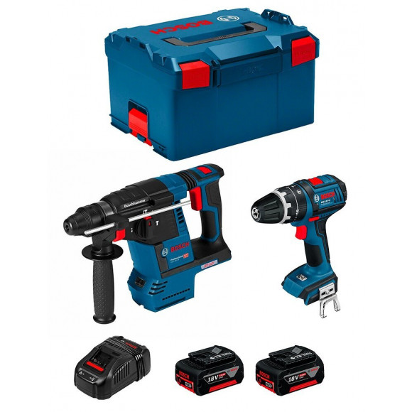 Bosch Kit Gbh 18v-26f Gsb 18 V-li (2 X 4,0ah Gal1880cv L-boxx 238)