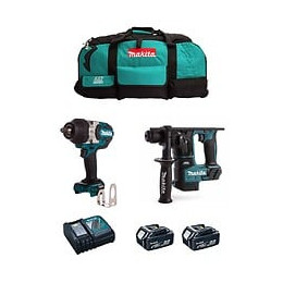 Makita Kit Mk215 (dtw1002 Dhr171 2 X 5,0 Ah Dc18rc Lxt600)