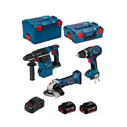 Bosch Kit Psl3p3c (gbh 18 V-26f Gsb 18 V-li Gws 18-125 V-li 2 X 5,0ah Gal1880cv L-boxx 238 L-boxx 136)