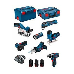 Bosch Kit 12v Bmk7-28ad3 (gsr 12v-15+gks 12v-26+gws 12v-76+gst 12v-70+gop 12v-28+gsa 12v-14+gli 12v-80+3 X 2,0ah+gal1230cv)