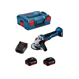 Meuleuse Bosch Gws 18v-10 (2 X 4,0 Ah Al1820cv L-boxx 136)