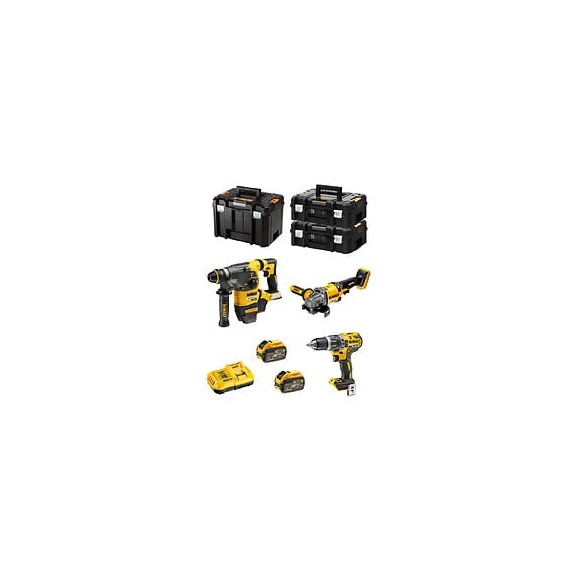 Dewalt Kit Fvk381x2-qw 54v/18v (dch333 Dcd796 Dcg414 2 X 9,0 Ah Dcb118 2 X Tstak Ii Tstak Vi)