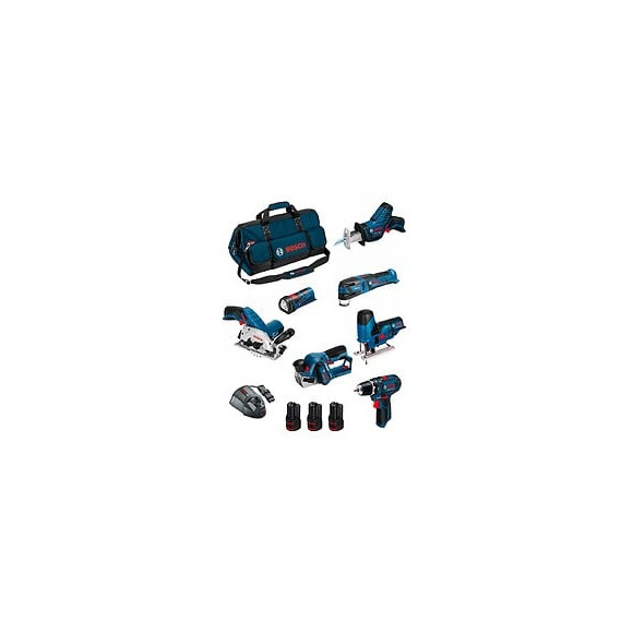 Bosch Kit Bmkb7-28fd3 (gsr 12v-15+gks 12v-26+gst 12v-70+gop 12v-28+gsa 12v-14+gli 12v-80+gho 12v-20 3x2,0ahgal1230cvhdbag)