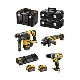Dewalt Kit Fvk395x2 54v/18v (dch333 Dcg405 Dcd996 2 X 9,0 Ah Dcb132 Tstak Vi 2 X Tstak Ii)