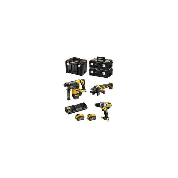 Dewalt Kit Fvk395x2 54v/18v (dch333 Dcg405 Dcd996 2 X 9,0 Ah Dcb132 Tstak Vi 2 X Tstak Ii)