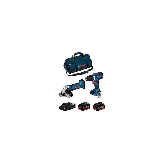 Bosch Kit 18v Bk209bag (gsr 18v-60 C Gws 18-125 V-li 2 X 5,0 Ah Gal18v-40 Sac)