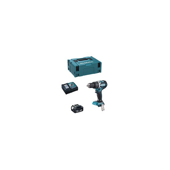 Perceuse À Percussion Makita Dhp484rtj1 (1 X 5,0 Ah Dc18rc Makpac 2)