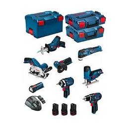 Bosch Kit 12v Bmk8-28bd3 (gsr 12v-15+gdr 12v-105+gks 12v-26+gws 12v-76+gst 12v-70+gop 12v-28+gsa 12v-14+gli 12v-80+3 X 2,0ah)