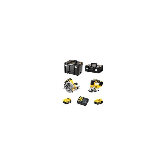 Dewalt Kit Dcs570 Dcs334 (2 X 5,0 Ah Dcb115 Tstak Ii Tstak Vi)