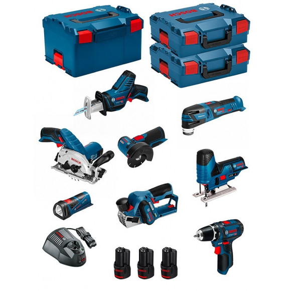 Bosch Kit 12v Bmk8-28fd3 (gsr 12v-15 Gks 12v-26 Gws 12v-76 Gst 12v-70 Gop 12v-28 Gsa 12v-14 Gli 12v-80 Gho 12v-20)