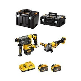 Dewalt Kit Fvk271x2-qw 54v/18v (dch333 Dcg414 2 X 9,0 Ah Dcb118 Tstak Ii Tstak Vi)