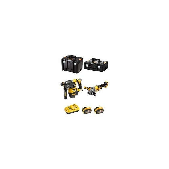 Dewalt Kit Fvk271x2-qw 54v/18v (dch333 Dcg414 2 X 9,0 Ah Dcb118 Tstak Ii Tstak Vi)