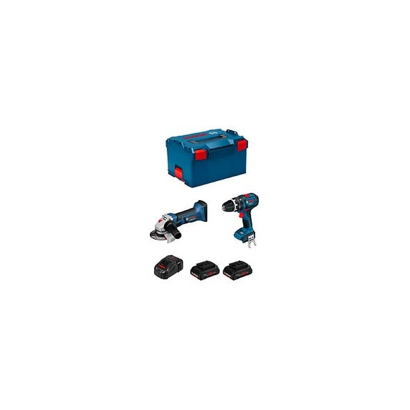 Bosch Kit Psl2m2cp (gws 18-125 V-li Gsb 18 V-li 2 X 4,0 Ah Procore Gal1880cv L-boxx 238)