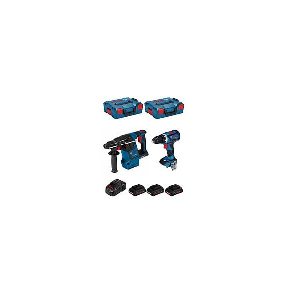 Bosch Kit Gsr 18v-60c Gbh 18v-26f (3 X 4,0 Ah Procore Gal1880cv 2 X L-boxx 136)