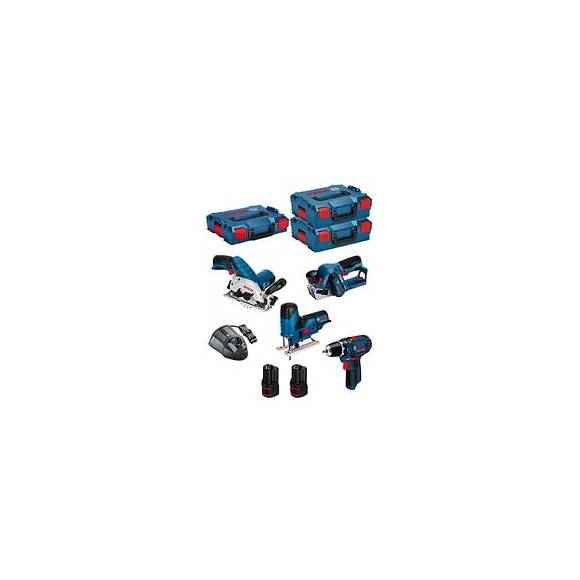 Bosch Kit 12v Bmk4-28ad2 (gks 12v-26 Gst 12v-70 Gho 12v-20 Gsr 12v-15 2 X 2,0 Ah Gal1230cv )