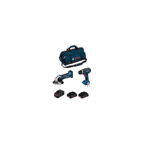 Bosch Kit Psb2m2cp (gws 18-125 V-li Gsb 18 V-li 2 X 4,0 Ah Procore Gal1880cv Hdbag)