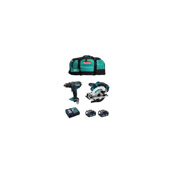 Makita Kit Mk203 (dhp482 Dss610 2 X 5,0 Ah Dc18rc Lxt600)