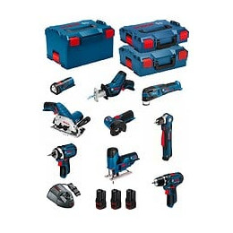 Bosch Kit 12v Bmk9-28bd3 (gsr 12v-15+gdr 12v-105+gks 12v-26+gws 12v-76+gst 12v-70+gop 12v-28+gsa 12v-14+gwb 12v-10+gli 12v-80)