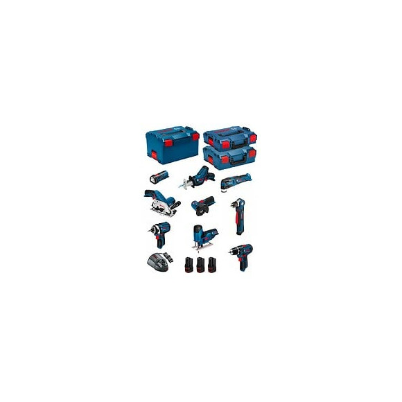 Bosch Kit 12v Bmk9-28bd3 (gsr 12v-15+gdr 12v-105+gks 12v-26+gws 12v-76+gst 12v-70+gop 12v-28+gsa 12v-14+gwb 12v-10+gli 12v-80)