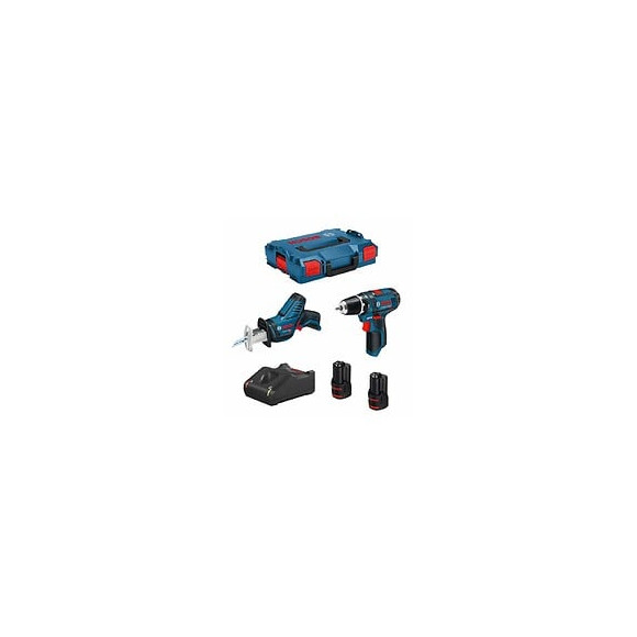 Bosch Kit 12v B12gsrgsa2bat3a-40 (gsr 12v-15 Gsa 12v-14 2 X 3,0 Ah Gal12v-40 L-boxx 102)