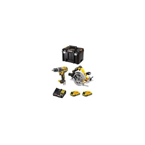 Dewalt Kit Dwk203 (dcd796 Dcs570 2 X 2,0 Ah Dcb107 Tstak Vi)