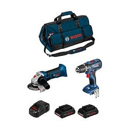 Bosch Kit Psb2m2p (gws 18 V-li Gsb 18-2-li Plus 2 X 4,0 Ah Procore Gal1880cv Hdbag)