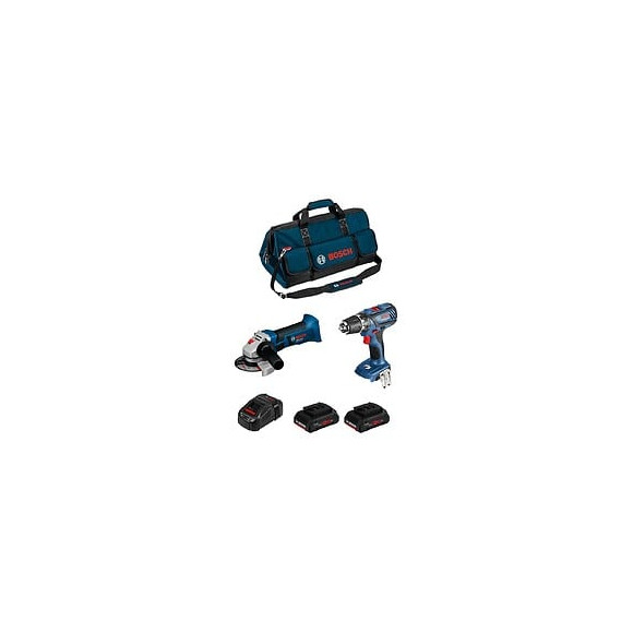 Bosch Kit Psb2m2p (gws 18 V-li Gsb 18-2-li Plus 2 X 4,0 Ah Procore Gal1880cv Hdbag)