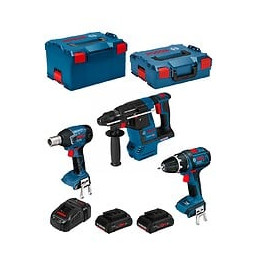 Bosch Kit Pslg3m2cp (gbh 18v-26f Gsb 18 V-li Gds 18v-li 2 X 4,0 Ah Procore Gal1880cv L-boxx 238 L-boxx 136)