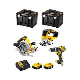 Dewalt Kit Dwk301 (dcd796 Dcs334 Dcs570 2 X 5,0 Ah Dcb115 2 X Tstak Vi)