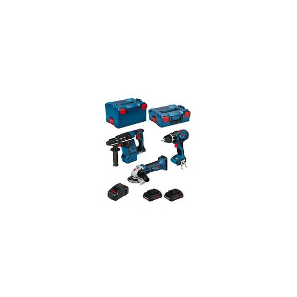 Bosch Kit Psl3m3cp (gbh 18 V-26f Gsb 18 V-li Gws 18-125 V-li 2 X 4,0 Ah Procore Gal1880cv L-boxx 238 L-boxx 136)