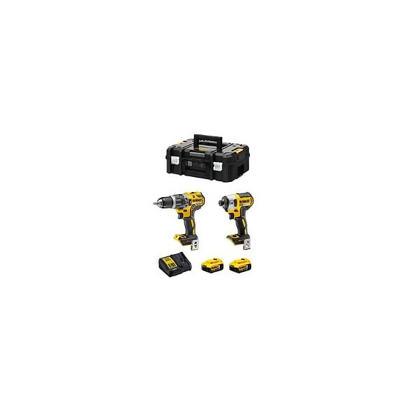 Dewalt Kit Dck266p2t (dcd796 Dcf887 2 X 5,0 Ah Dcb115 Tstak Ii)