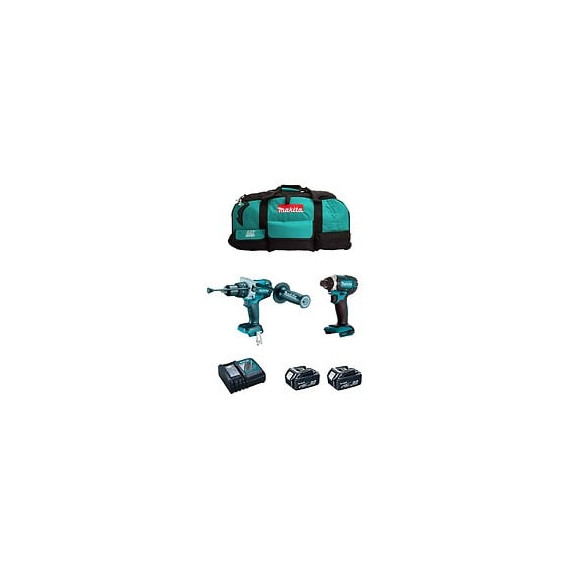 Makita Kit Mk211 (dhp481 Dtd152 2 X 5,0 Ah Dc18rc Lxt600)