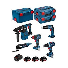 Bosch Kit Ecl5p3bec (gdx 18v-200c+gop 18v-28+gsr 18v-ecte+gbh 18v-26f+gsr 18v-60c+ 3x5,0ahgal1880cv 2xl-boxx136l-boxx238)